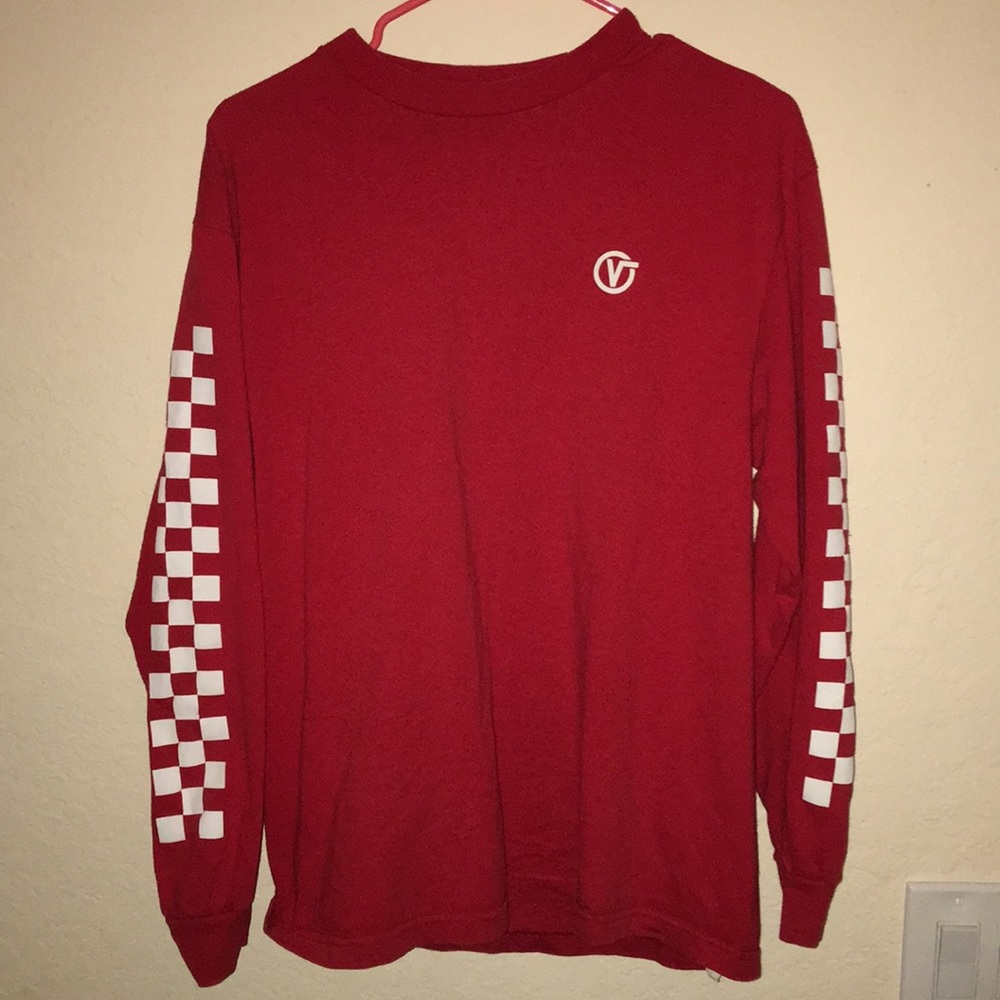 Vans long sleeve T shirt with checkers